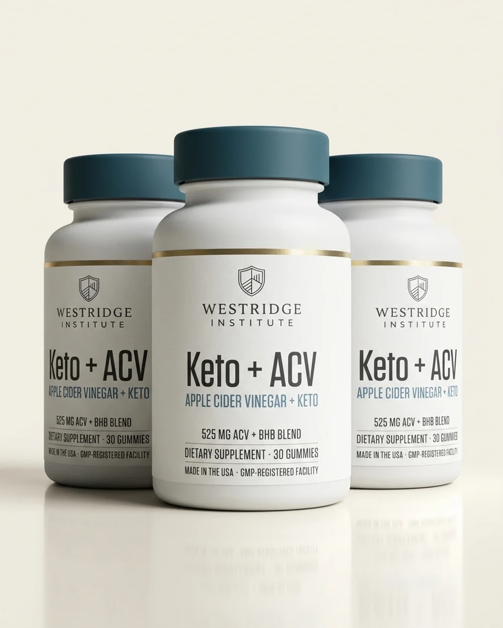 Keto + ACV Gummies 3-bottle supply