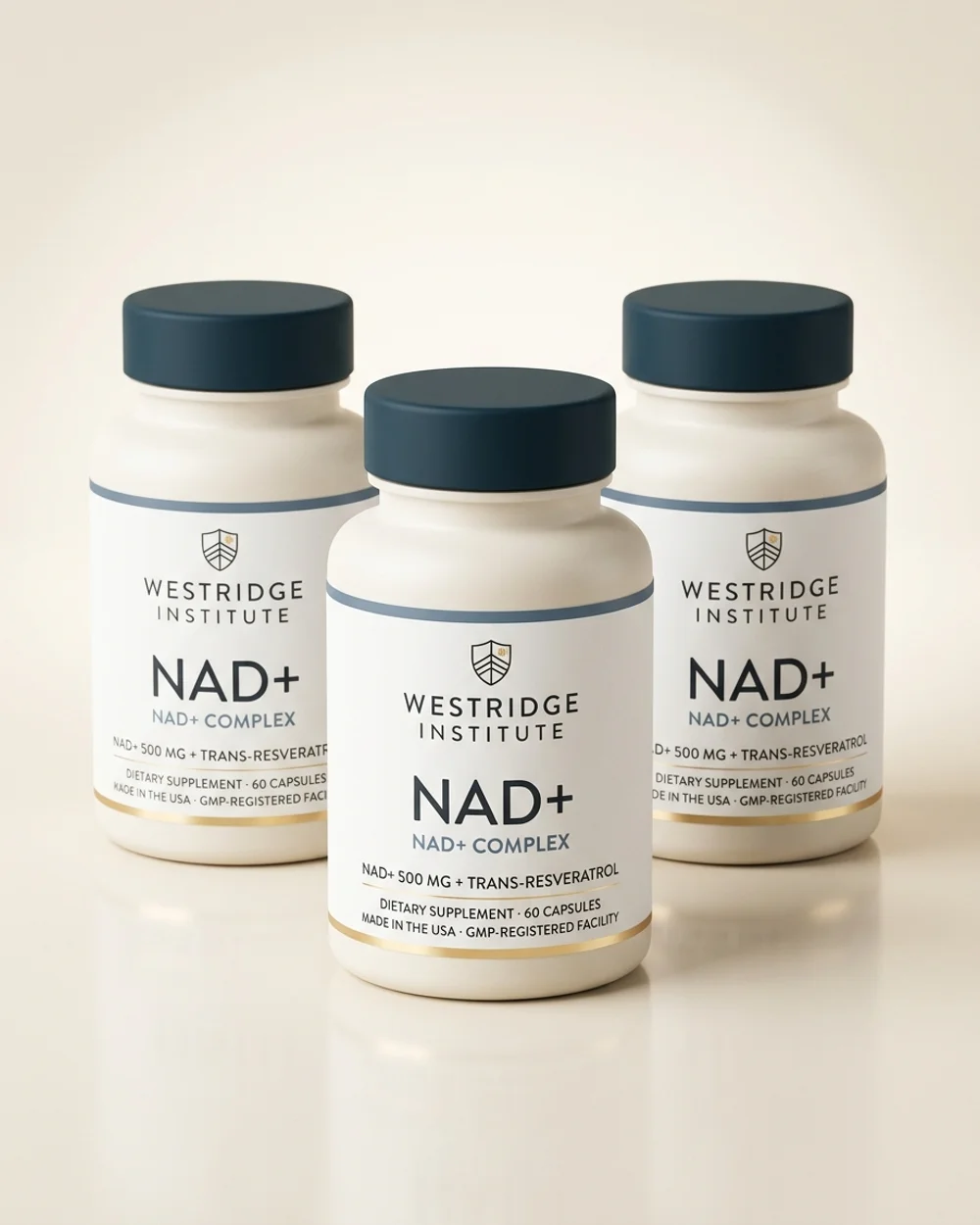 NAD+ Capsules 3-bottle supply