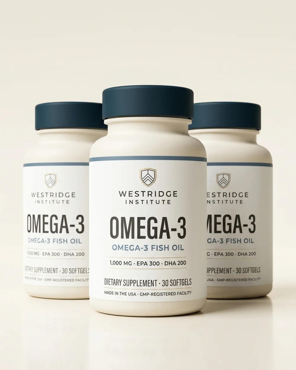Omega-3 Fish Oil 3-bottle supply