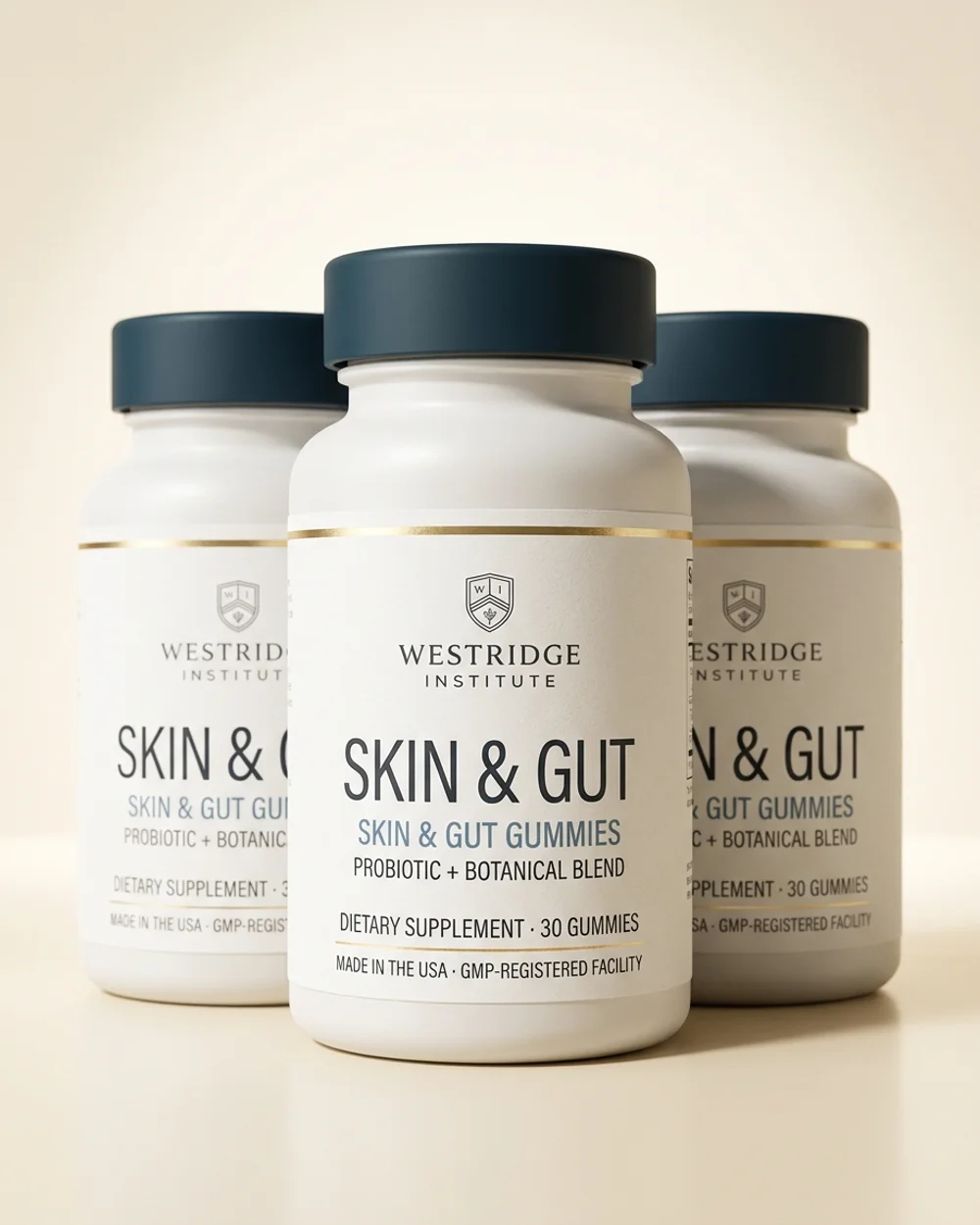 Skin & Gut Gummies 3-bottle supply